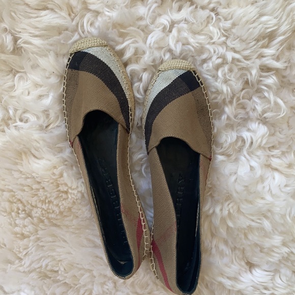 NWT Authentic Burberry Check Espardilles-size 7.5 - Picture 7 of 11